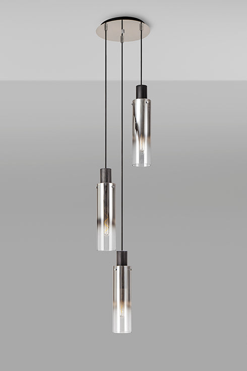 Brooks Slim Round Pendant 3 Light